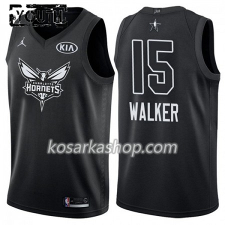 Dres Charlotte Hornet Kemba Walker 15 2018 All Star Jordan Brand Crna Swingman - Dječji